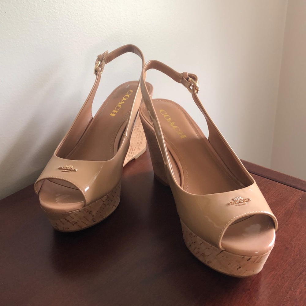 Coach wedge sandals